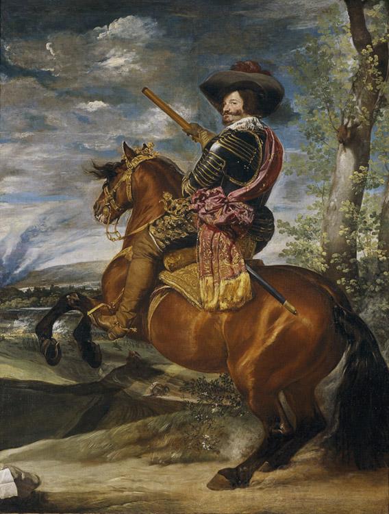 Diego Velazquez Count-Duke of Olivares on Horseback (df01) France oil painting art